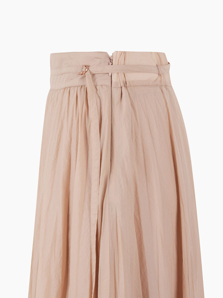 Pink semi sheer maxi skirt - sisley k longuette skirts - Blush | Sisley K image number 3